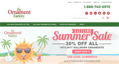 Desktop Screenshot of hallmarkornaments.com