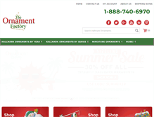 Tablet Screenshot of hallmarkornaments.com