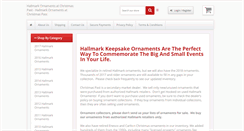 Desktop Screenshot of hallmarkornaments.us