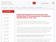Tablet Screenshot of hallmarkornaments.us